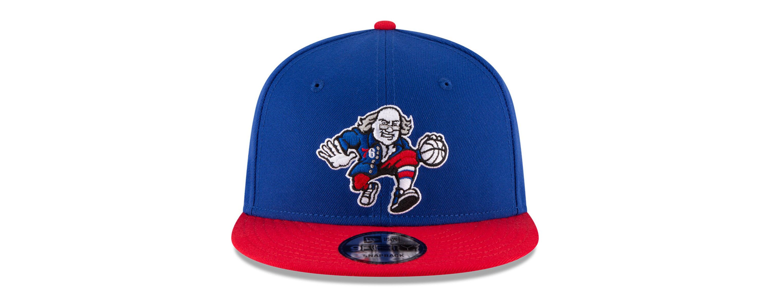 NBA Royal/Red Philadelphia 76ers 2-Tone 9FIFTY Adjustable Snapback Hat