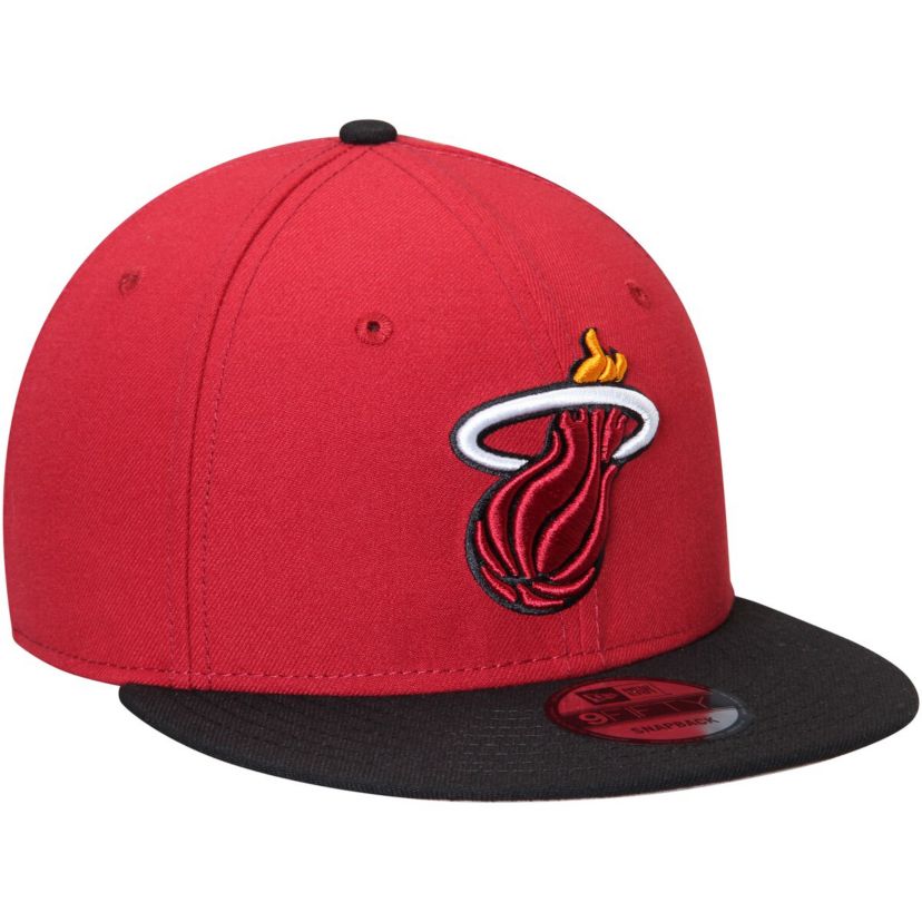 NBA Red/Black Miami Heat 2-Tone 9FIFTY Adjustable Snapback Hat