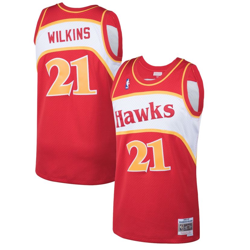 NBA Dominique Wilkins Atlanta Hawks 1986/87 Hardwood Classics Swingman Jersey