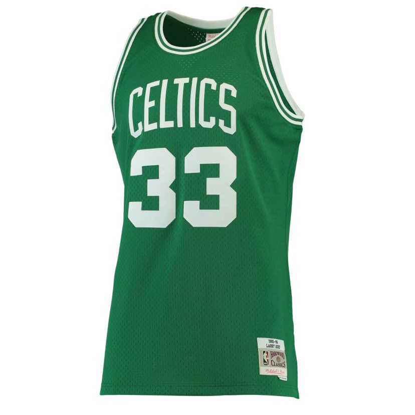 NBA Larry Bird Kelly Boston Celtics Hardwood Classics Swingman Jersey