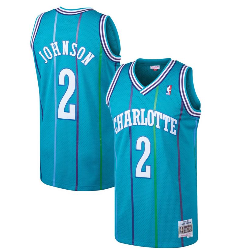 NBA Larry Johnson Charlotte Hornets 1992/93 Hardwood Classics Swingman Jersey