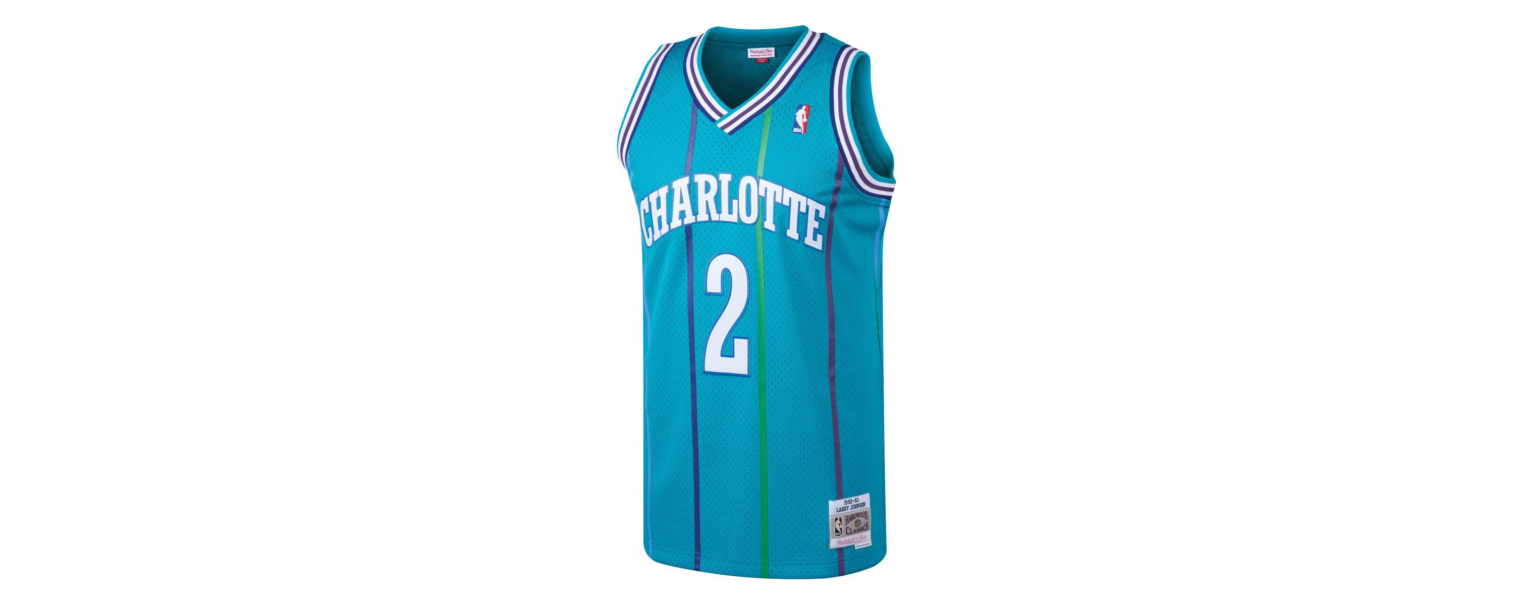 NBA Larry Johnson Charlotte Hornets 1992/93 Hardwood Classics Swingman Jersey