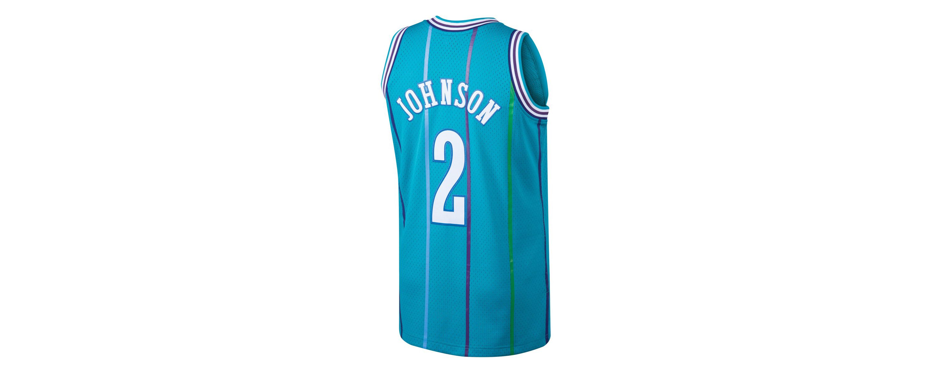 NBA Larry Johnson Charlotte Hornets 1992/93 Hardwood Classics Swingman Jersey