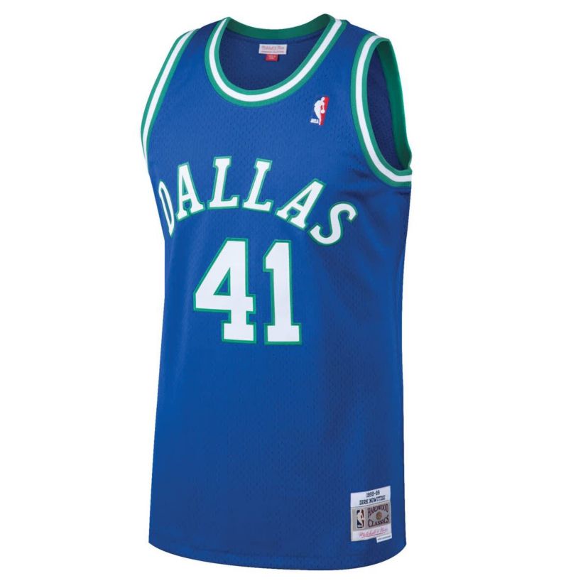 NBA Dirk Nowitzki Dallas Mavericks 1998/99 Hardwood Classics Swingman Jersey