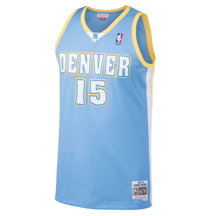 NBA Carmelo Anthony Light Denver Nuggets Hardwood Classics Swingman Jersey
