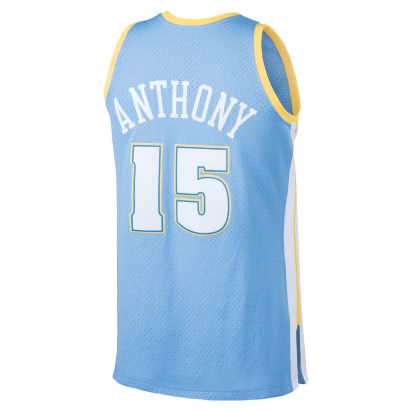 NBA Carmelo Anthony Light Denver Nuggets Hardwood Classics Swingman Jersey