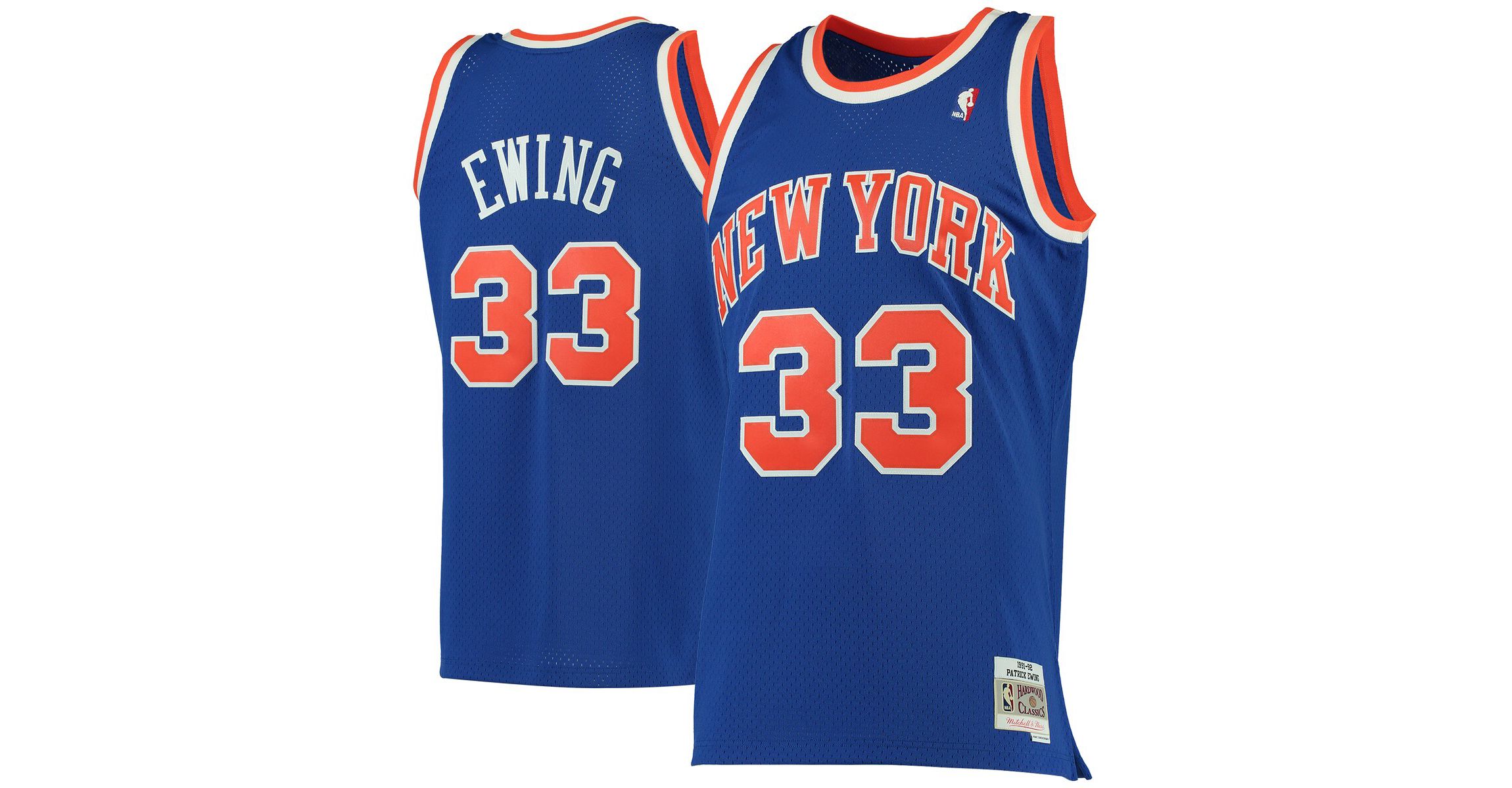 NBA Patrick Ewing New York Knicks 1991/92 Hardwood Classics Swingman Jersey