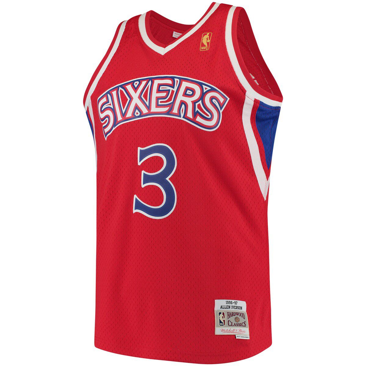 NBA Allen Iverson Philadelphia 76ers 1996/97 Hardwood Classics Swingman Jersey