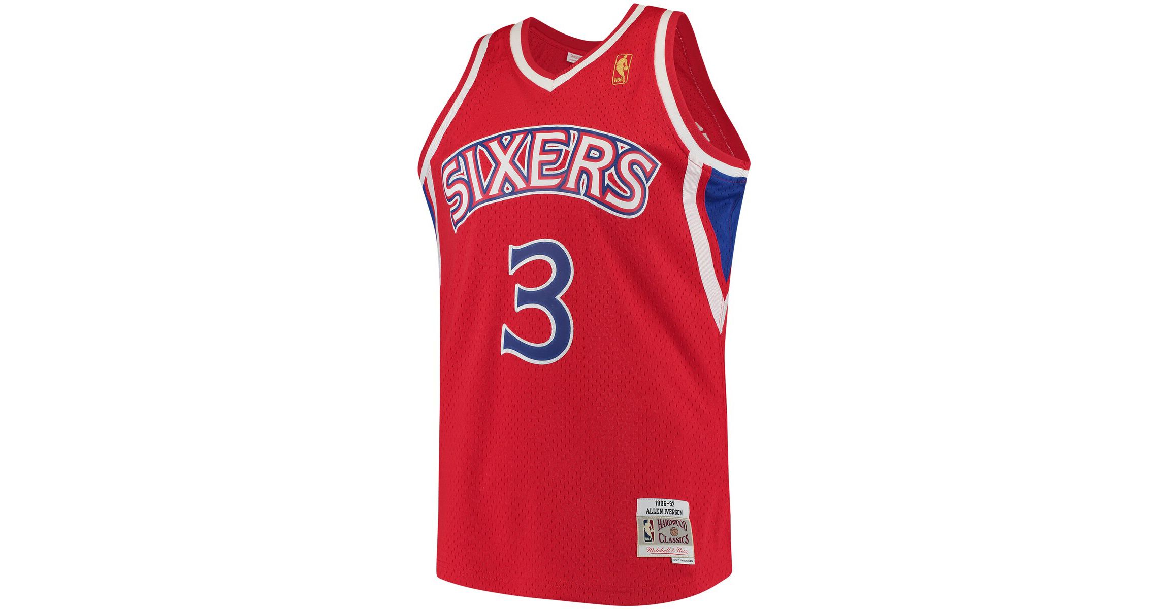 NBA Allen Iverson Philadelphia 76ers 1996/97 Hardwood Classics Swingman Jersey