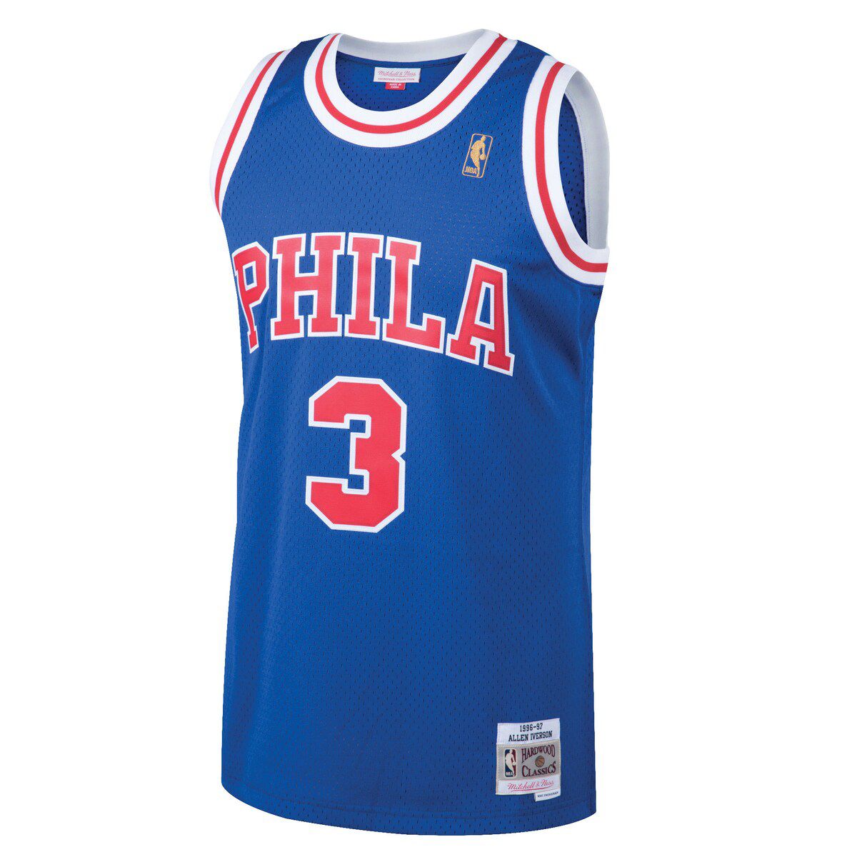 NBA Allen Iverson Philadelphia 76ers 1996/97 Hardwood Classics Swingman Jersey