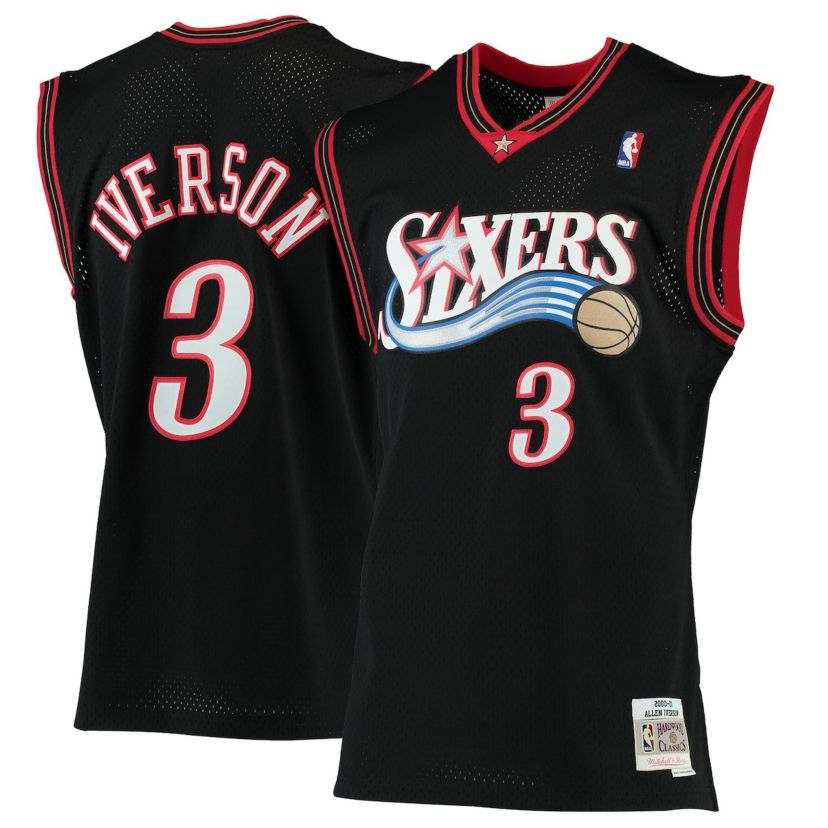 NBA Allen Iverson Philadelphia 76ers 2000/01 Hardwood Classics Swingman Jersey