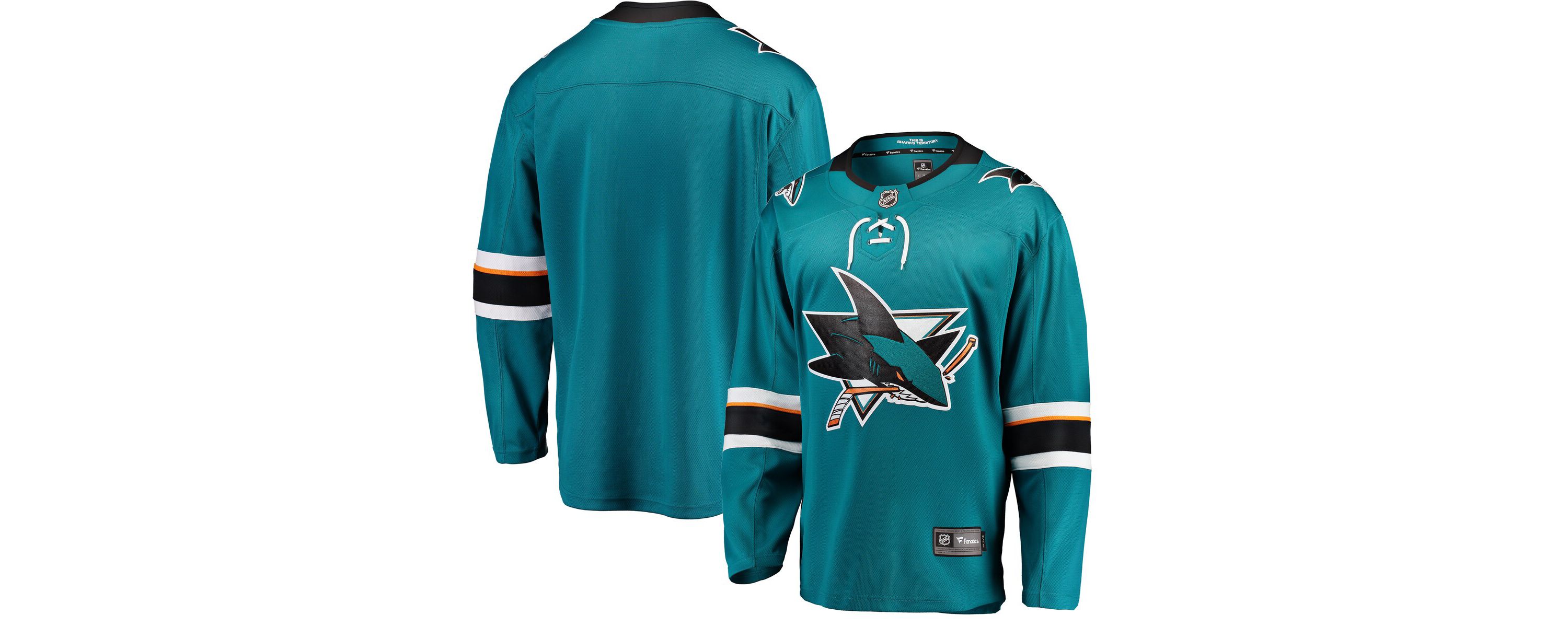 NHL Fanatics San Jose Sharks Breakaway Home Jersey