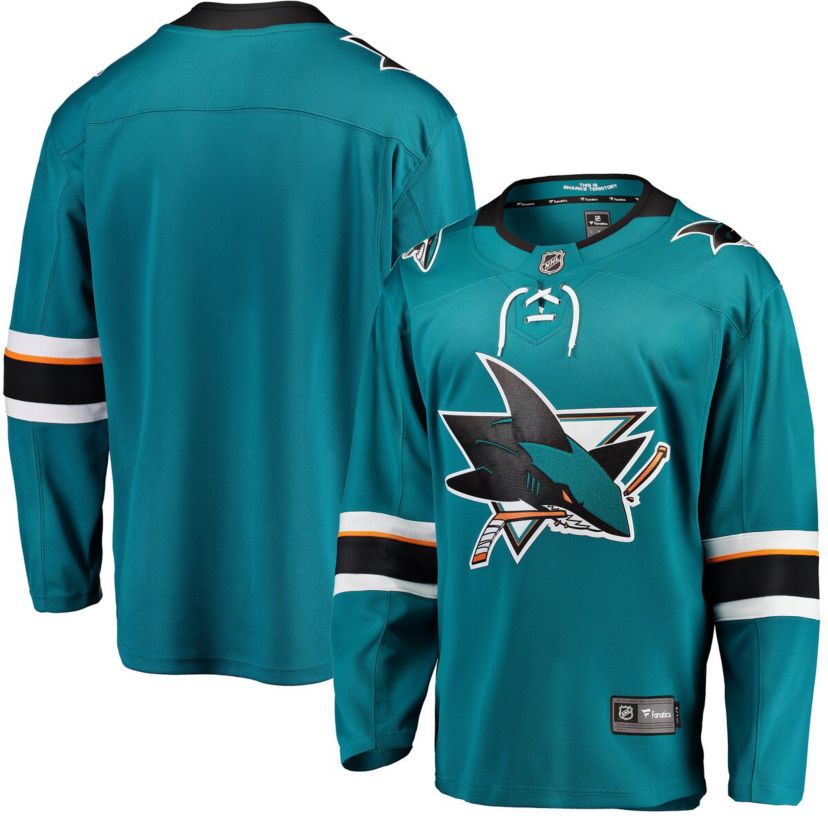 NHL Fanatics San Jose Sharks Breakaway Home Jersey