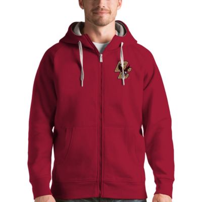 Antigua Men's Boston College Eagles NCAA Boston NCAA Eagles Victory Full-Zip Hoodie
