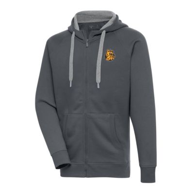 Antigua Men's NCAA Minnesota Duluth Bulldogs Victory Full-Zip Hoodie, Grey, 3XL