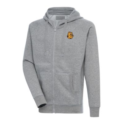 Antigua Men's NCAA Minnesota Duluth Bulldogs Victory Full-Zip Hoodie, Gray, 3XL