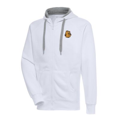 Antigua Men's NCAA Minnesota Duluth Bulldogs Victory Full-Zip Hoodie, White, 3XL