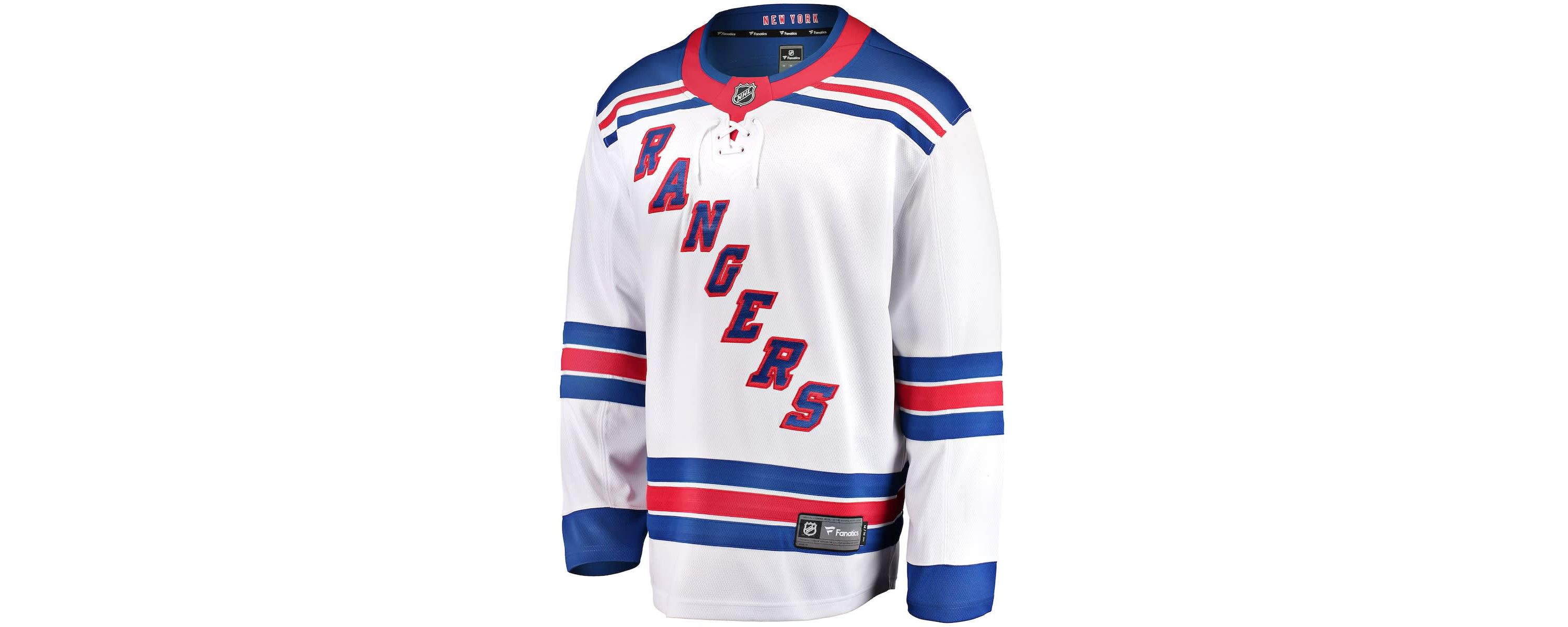 NHL Fanatics New York Rangers Breakaway Away Jersey