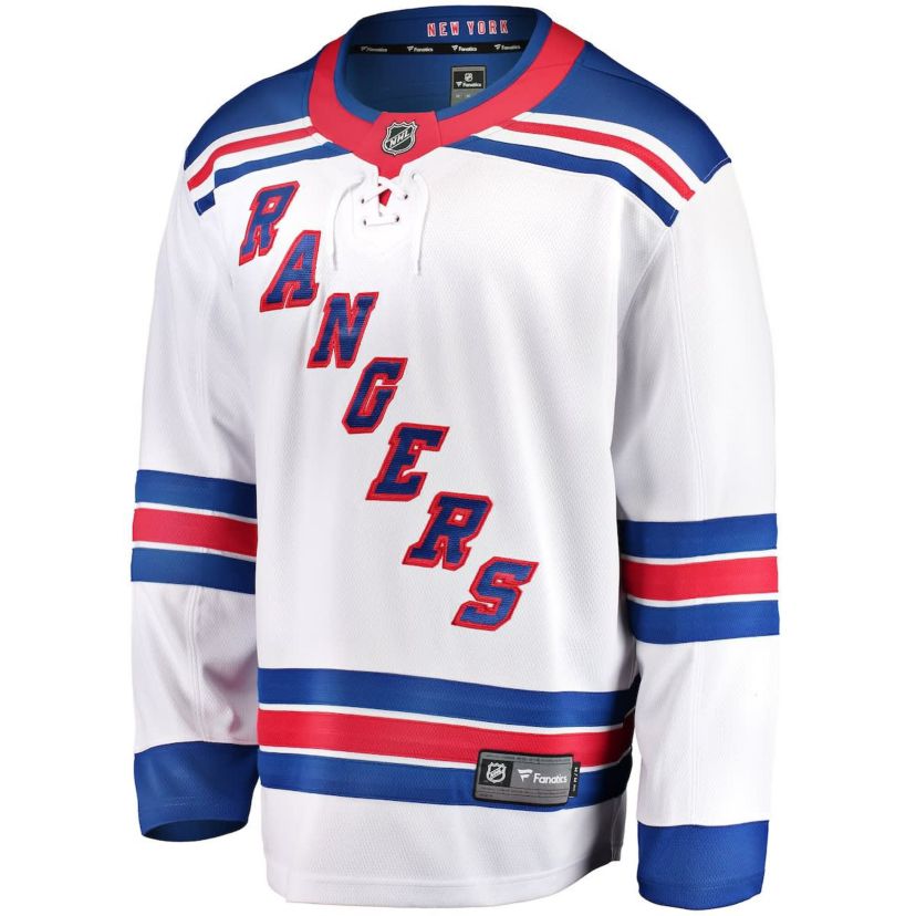 NHL Fanatics New York Rangers Breakaway Away Jersey