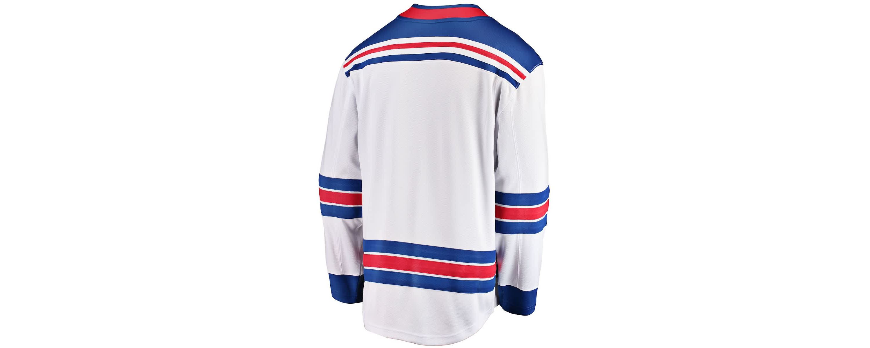 NHL Fanatics New York Rangers Breakaway Away Jersey