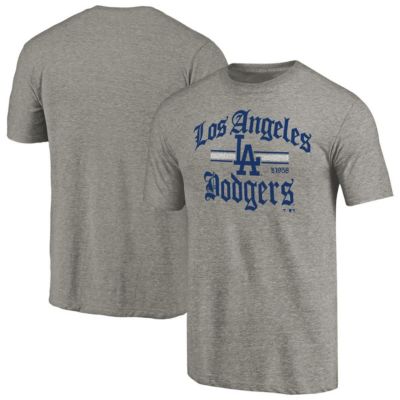 Fanatics MTO Label Men's MLB Los Angeles Dodgers Hometown Collection Olde LA T-Shirt, Gray, 2XL
