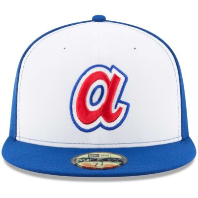 MLB White/Royal Atlanta Braves Cooperstown Collection 59FIFTY Fitted Hat