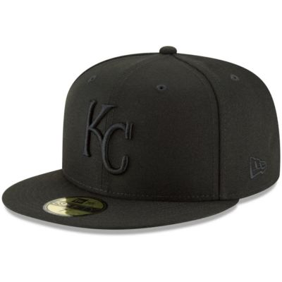 New Era Men's MLB Kansas City Royals Primary Logo Basic 59FIFTY Fitted Hat, Black, 7 1/8