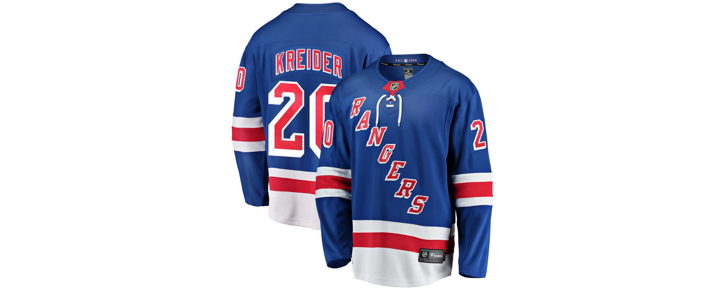 NHL Fanatics Chris Kreider New York Rangers Home Breakaway Player Jersey