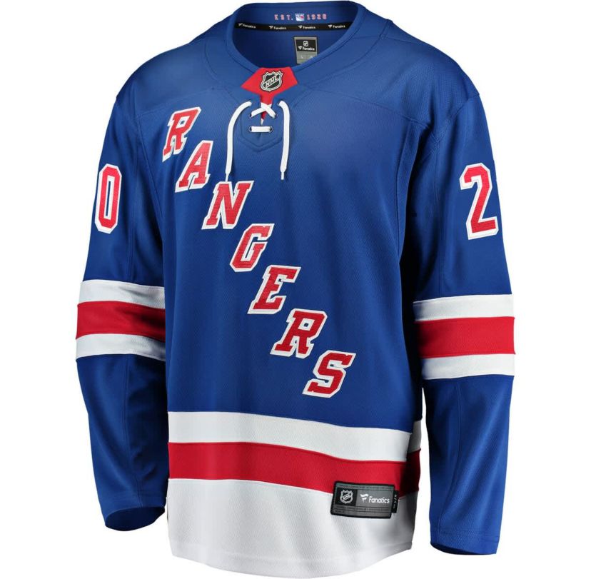NHL Fanatics Chris Kreider New York Rangers Home Breakaway Player Jersey