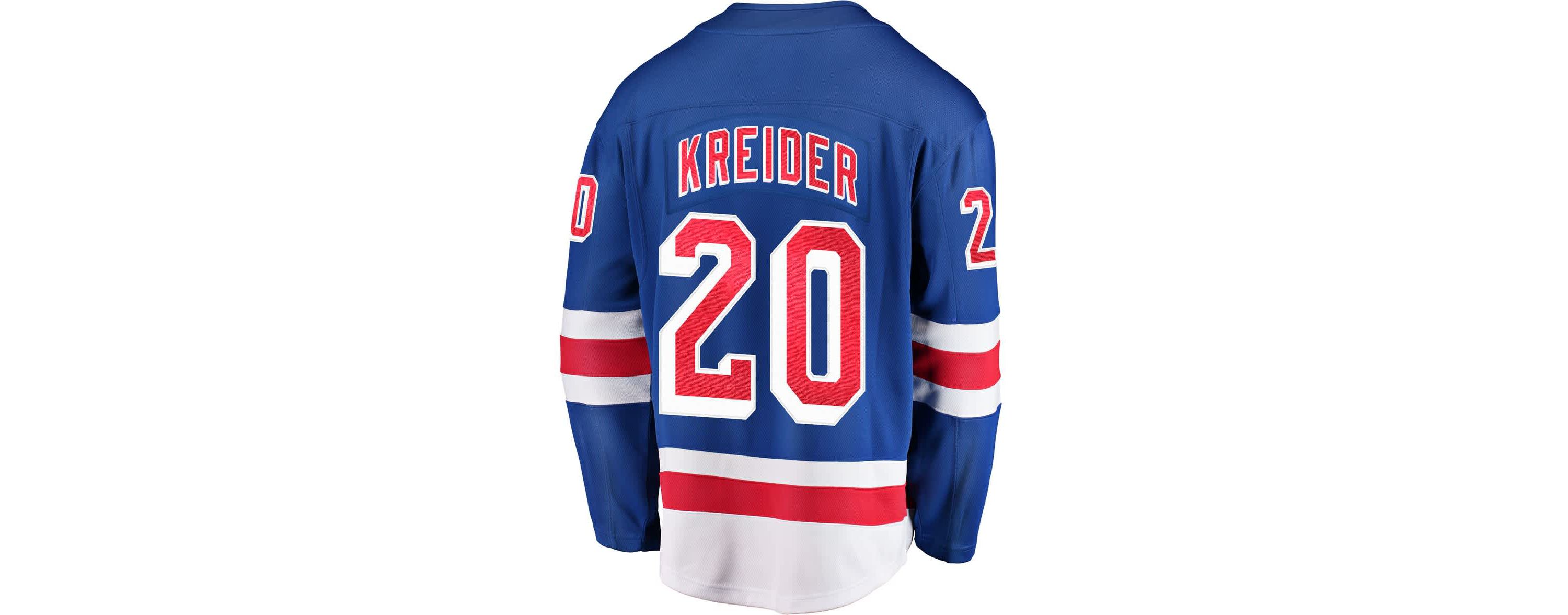 NHL Fanatics Chris Kreider New York Rangers Home Breakaway Player Jersey