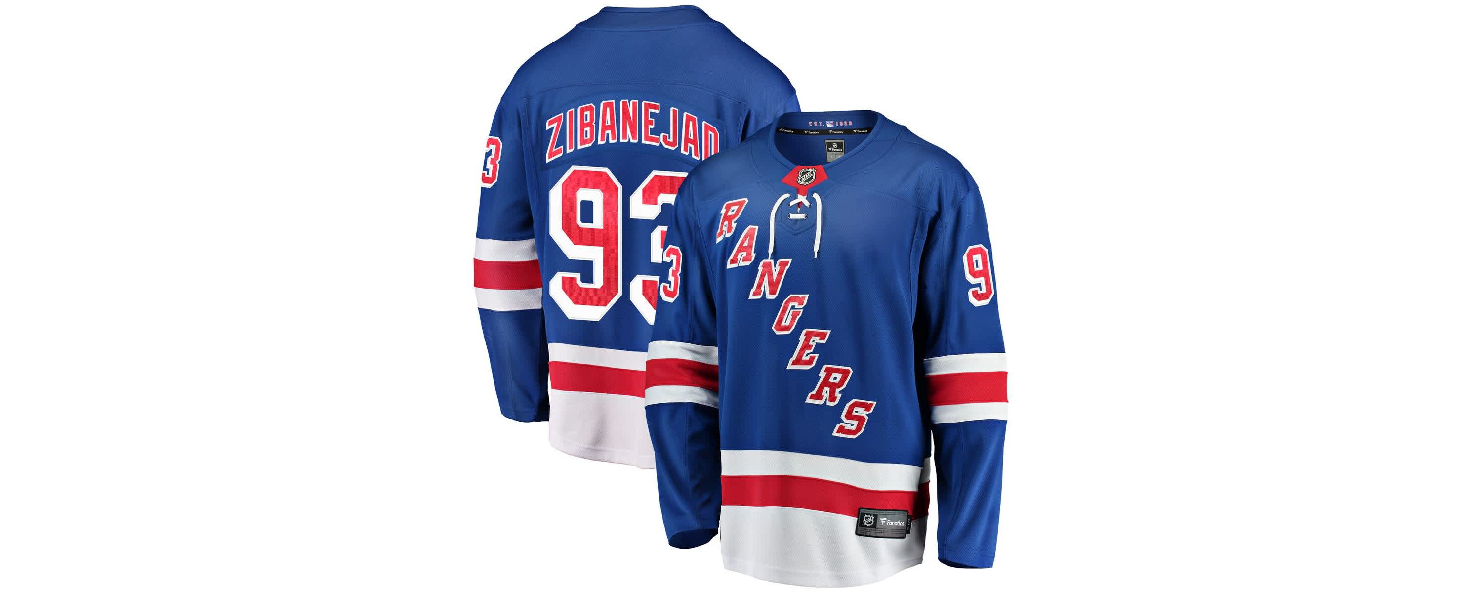 NHL Fanatics Mika Zibanejad New York Rangers Home Breakaway Player Jersey