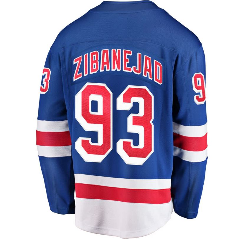 NHL Fanatics Mika Zibanejad New York Rangers Home Breakaway Player Jersey