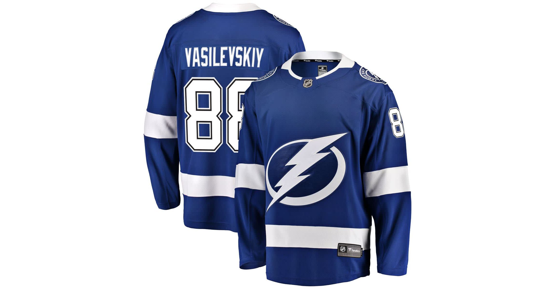 NHL Fanatics Andrei Vasilevskiy Tampa Bay Lightning Home Breakaway Player Jersey