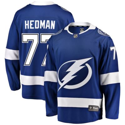 Men's NHL Fanatics Victor Hedman Tampa Bay Lightning Breakaway Jersey, Blue, Small