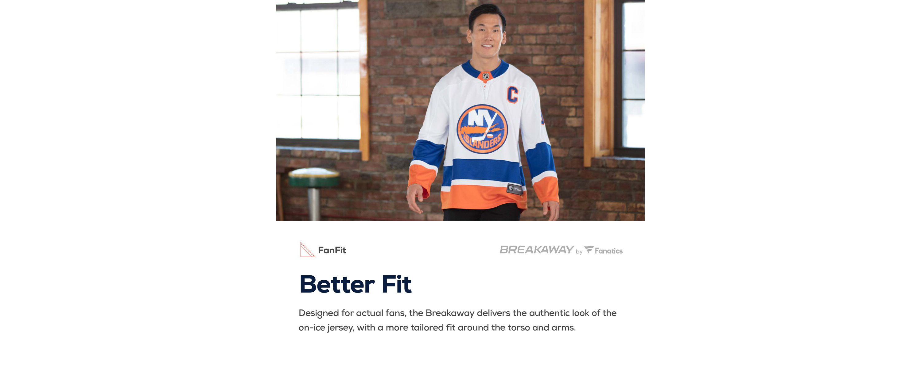 NHL Fanatics Mathew Barzal New York Islanders Breakaway Player Jersey