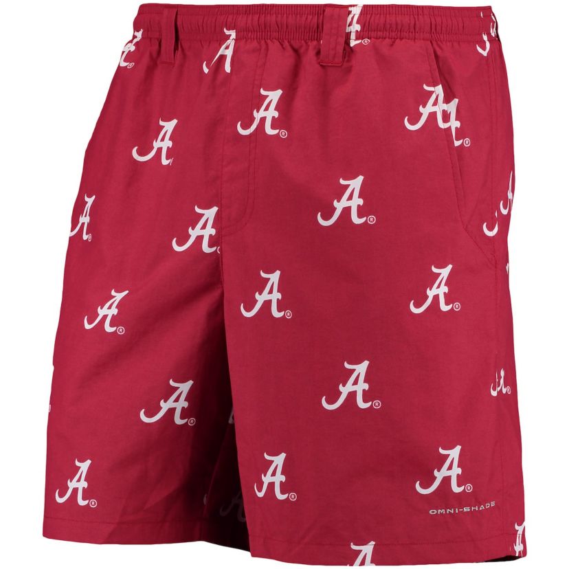 Alabama Crimson Tide NCAA PFG Alabama Tide Backcast II 8" Omni-Shade Hybrid Shorts