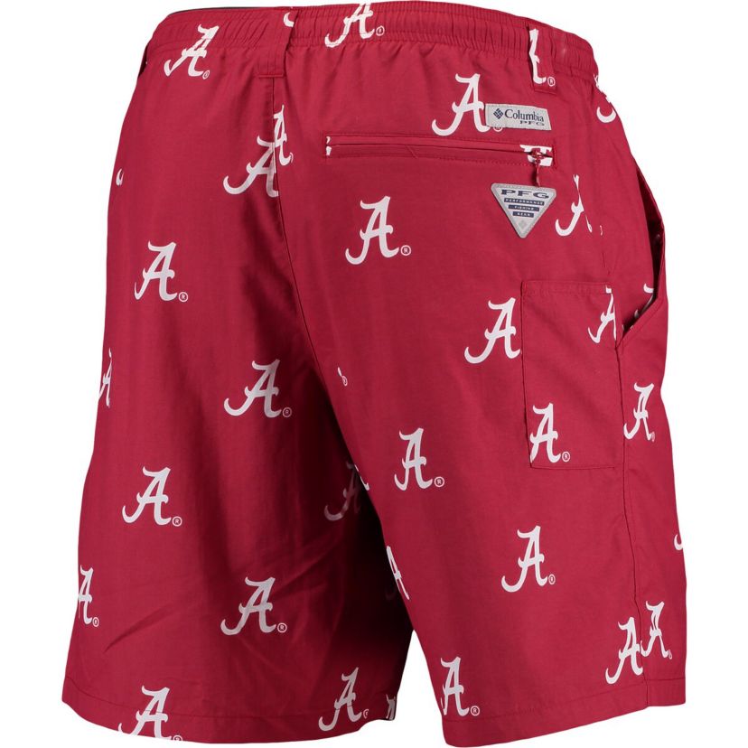 Alabama Crimson Tide NCAA PFG Alabama Tide Backcast II 8" Omni-Shade Hybrid Shorts