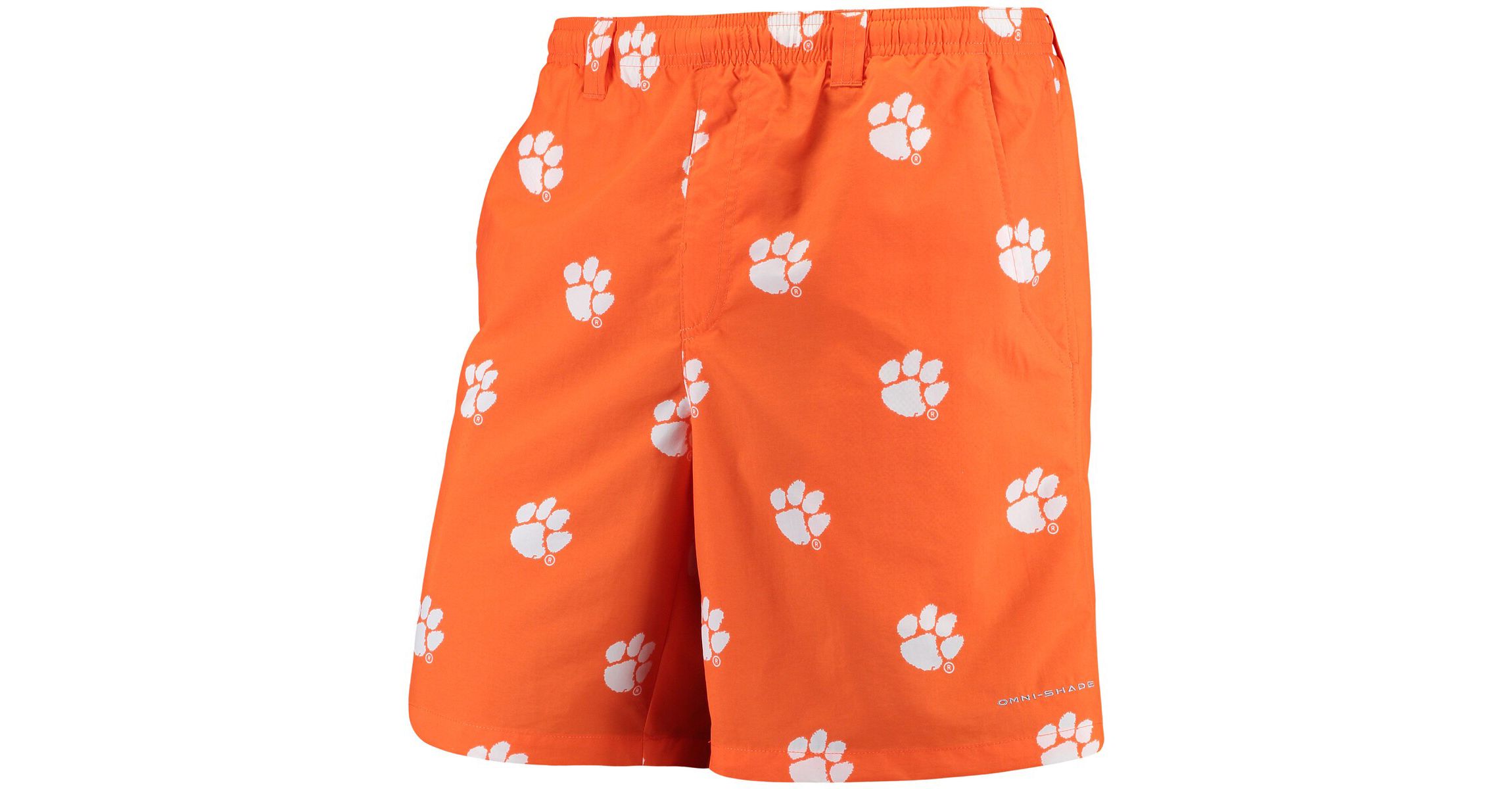 NCAA PFG Clemson Tigers Backcast II 8" Omni-Shade Hybrid Shorts