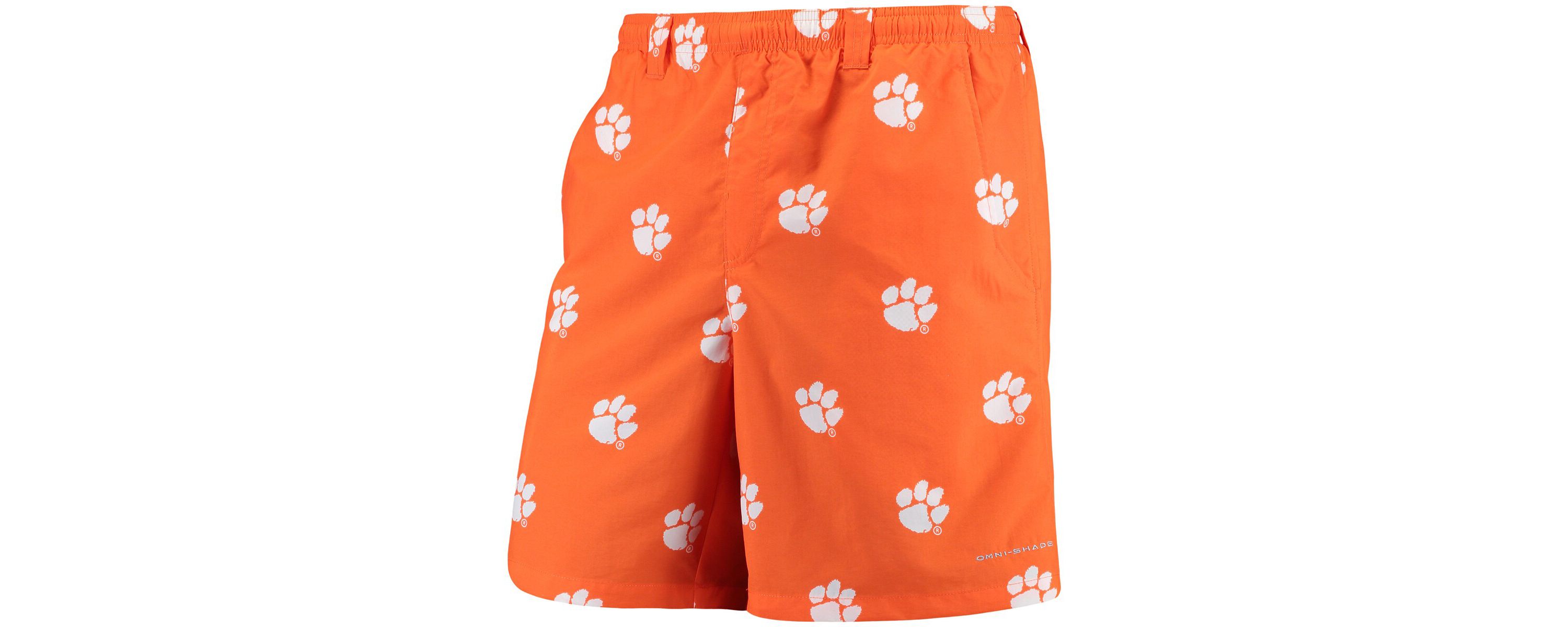NCAA PFG Clemson Tigers Backcast II 8" Omni-Shade Hybrid Shorts