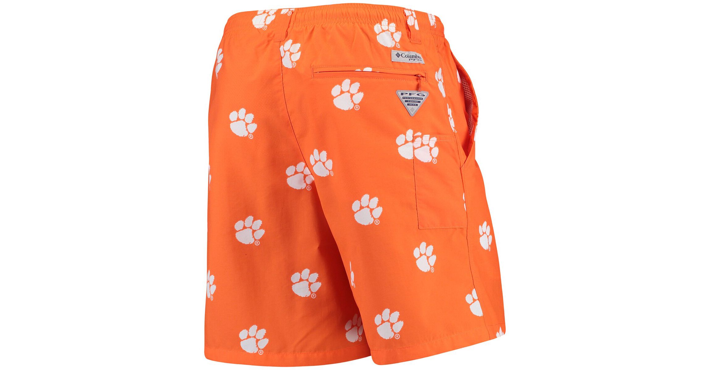 NCAA PFG Clemson Tigers Backcast II 8" Omni-Shade Hybrid Shorts