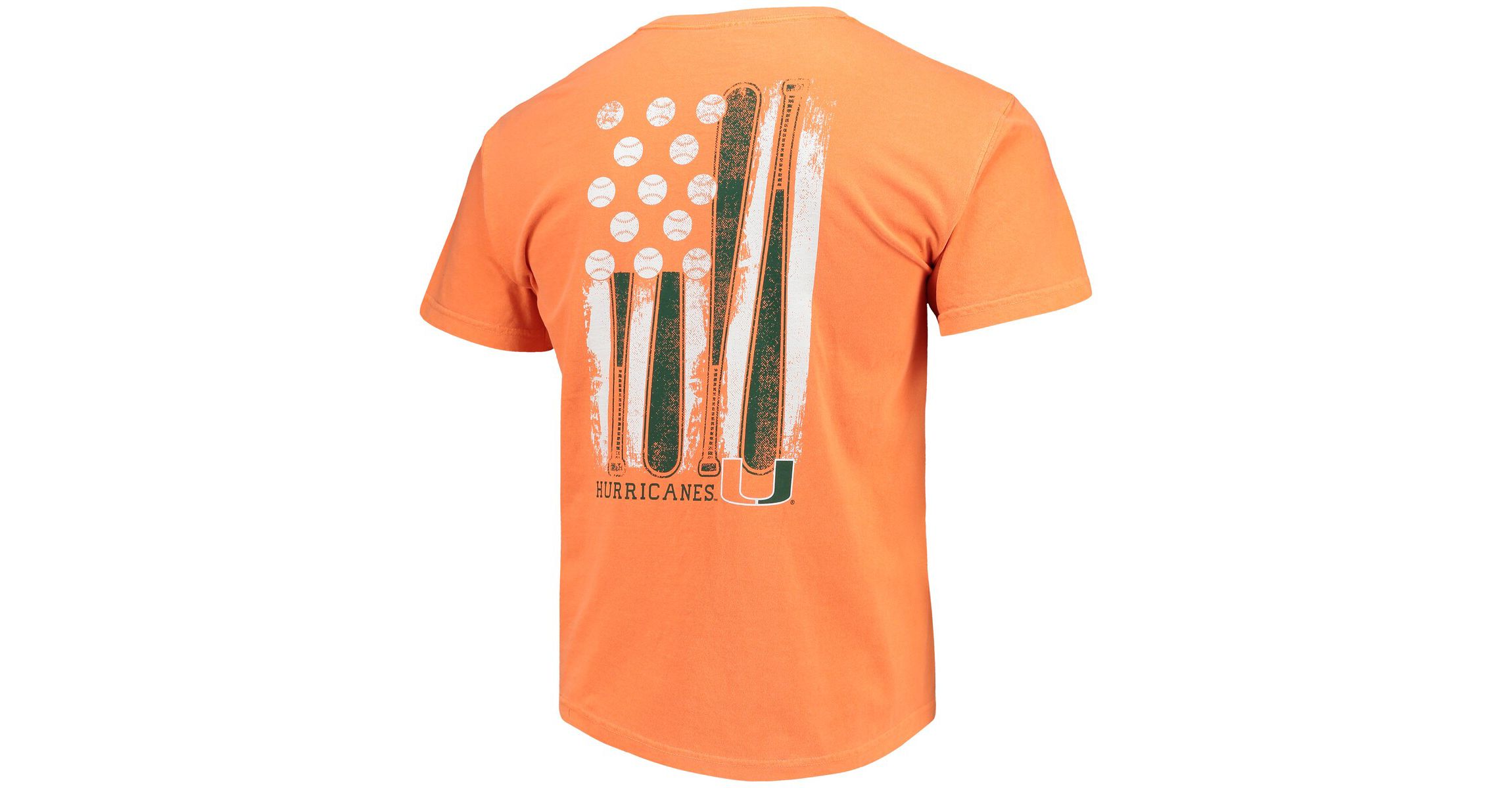 Miami (FL) Hurricanes NCAA Miami Hurricanes Baseball Flag T-Shirt