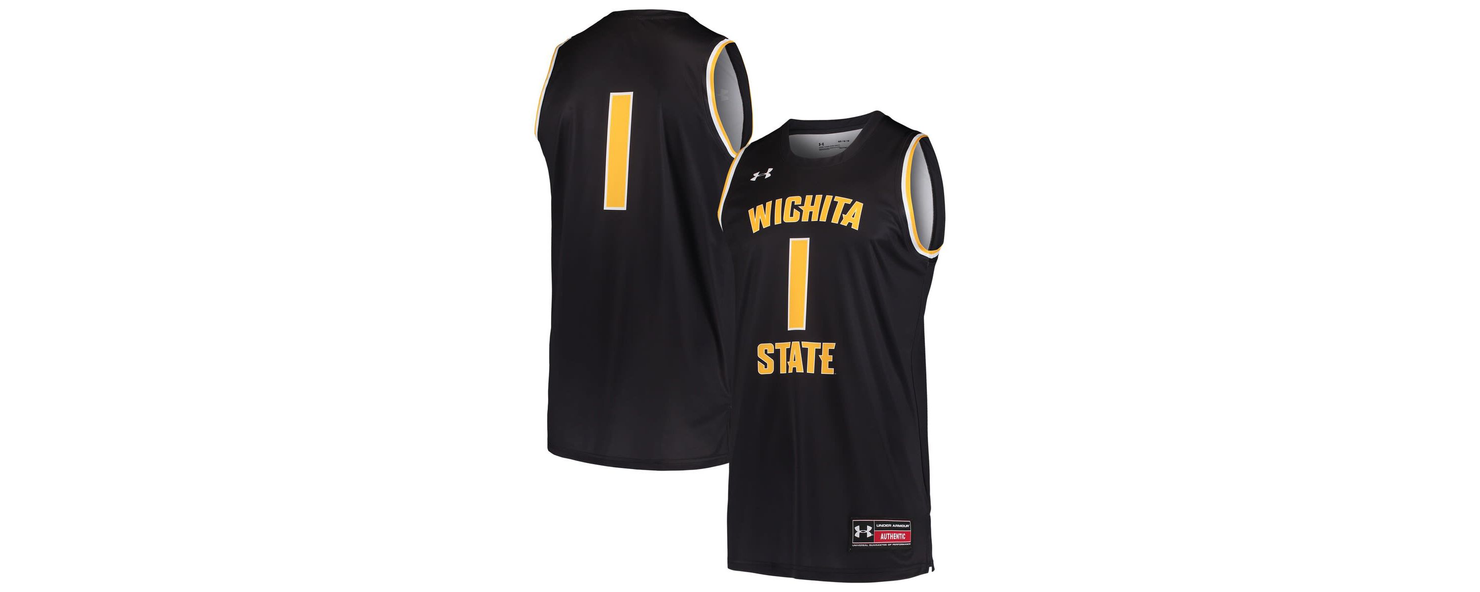 NCAA Under Armour #1 Wichita State Shockers Basketball Replica Jersey