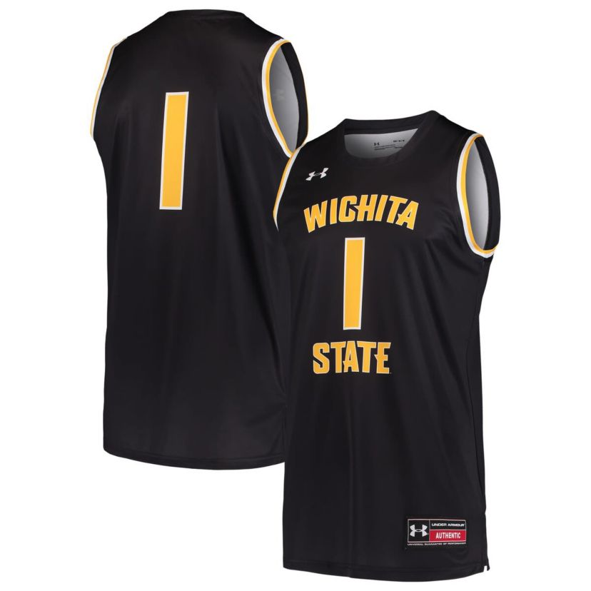 NCAA Under Armour #1 Wichita State Shockers Basketball Replica Jersey