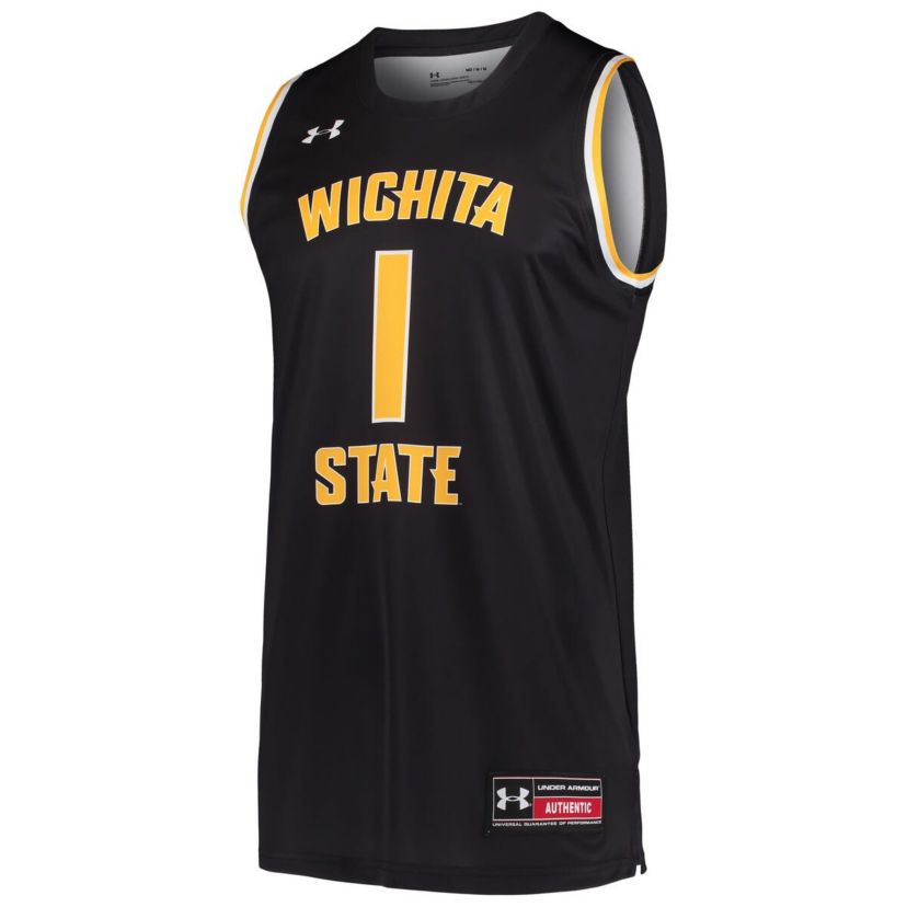 NCAA Under Armour #1 Wichita State Shockers Basketball Replica Jersey