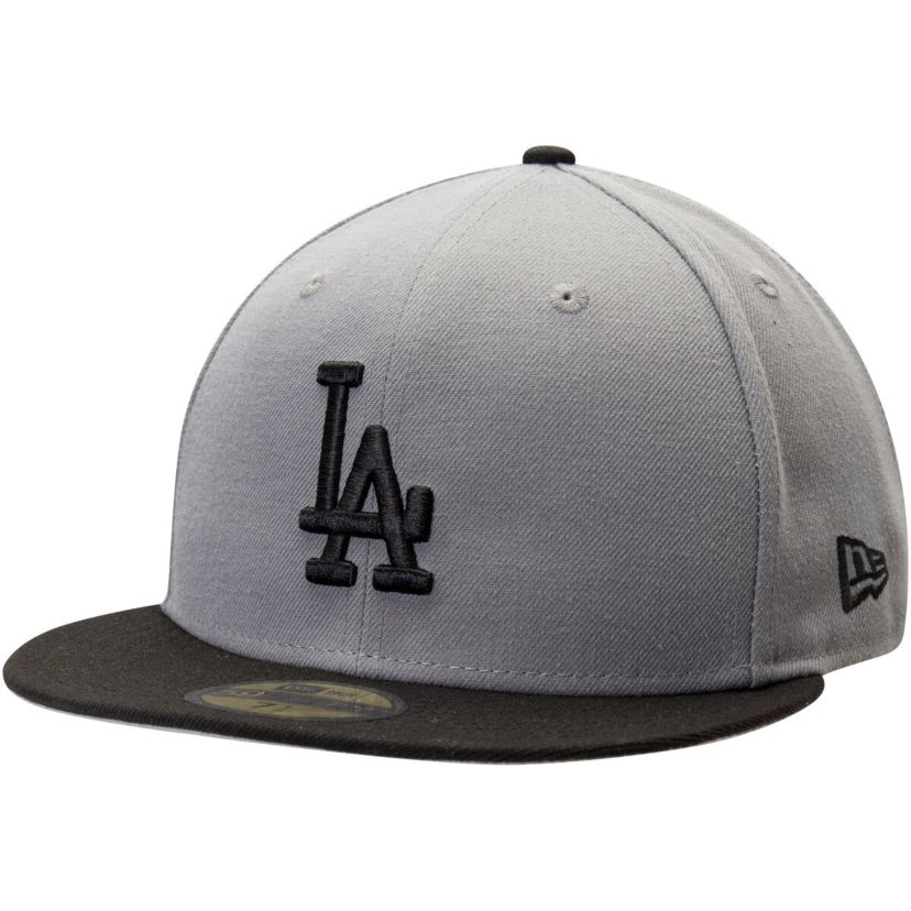 MLB Gray/Black Los Angeles Dodgers Two-Tone 59FIFTY Fitted Hat
