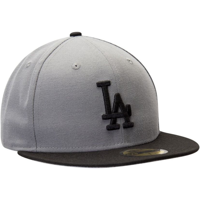 MLB Gray/Black Los Angeles Dodgers Two-Tone 59FIFTY Fitted Hat