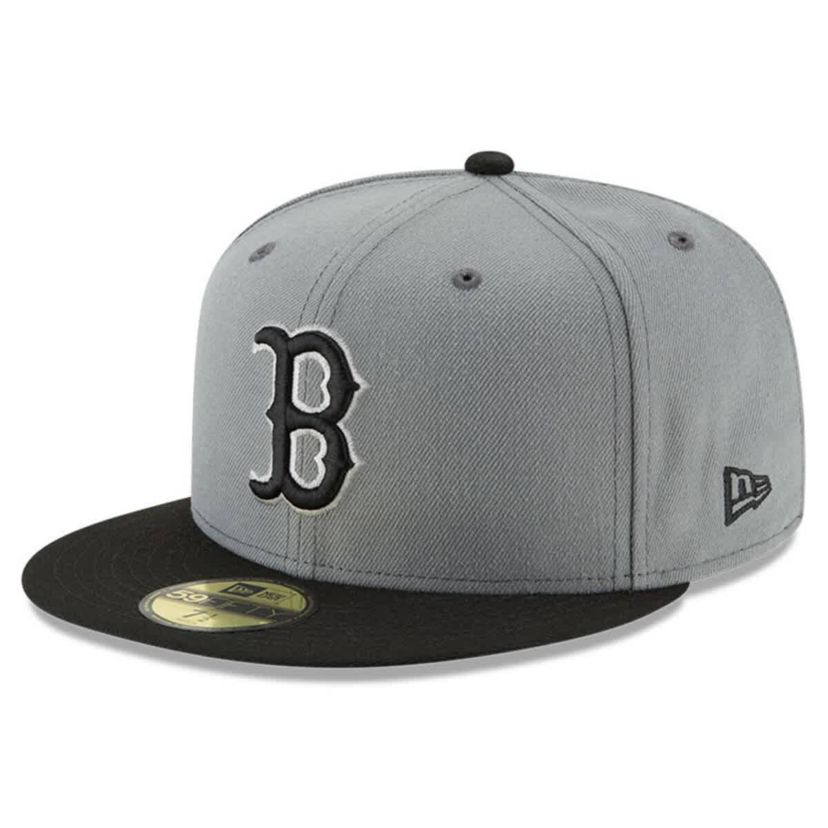 Boston Red Sox MLB Gray/Black Boston Sox Two-Tone 59FIFTY Fitted Hat