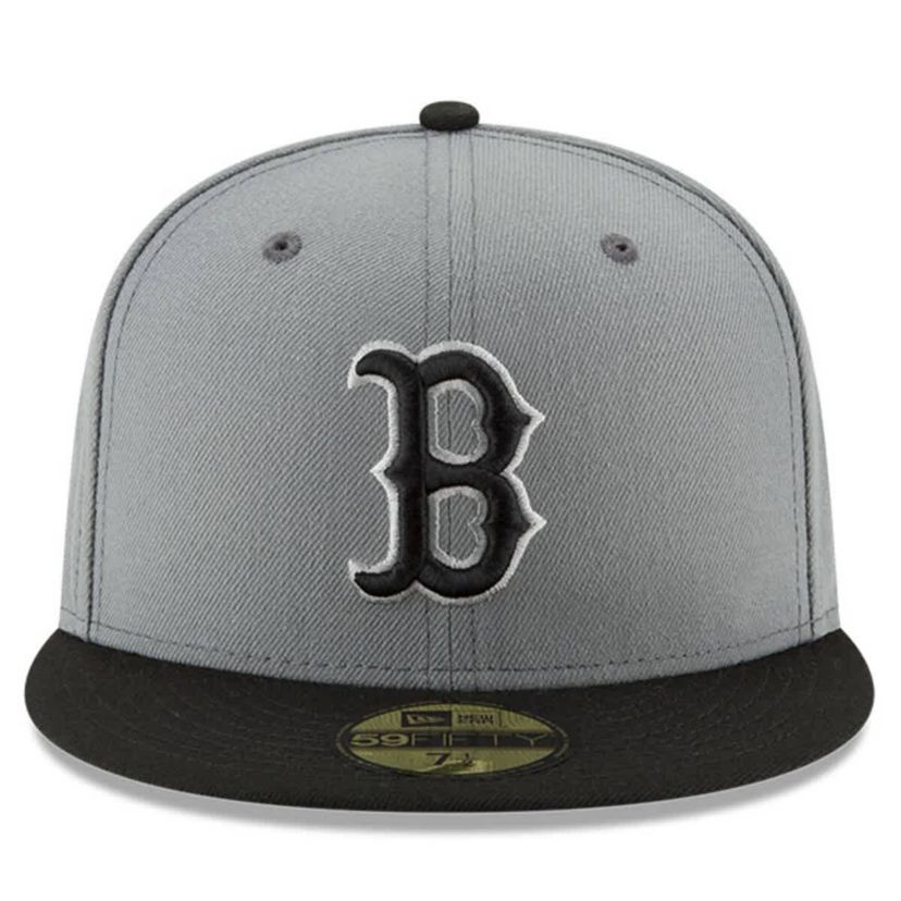 Boston Red Sox MLB Gray/Black Boston Sox Two-Tone 59FIFTY Fitted Hat