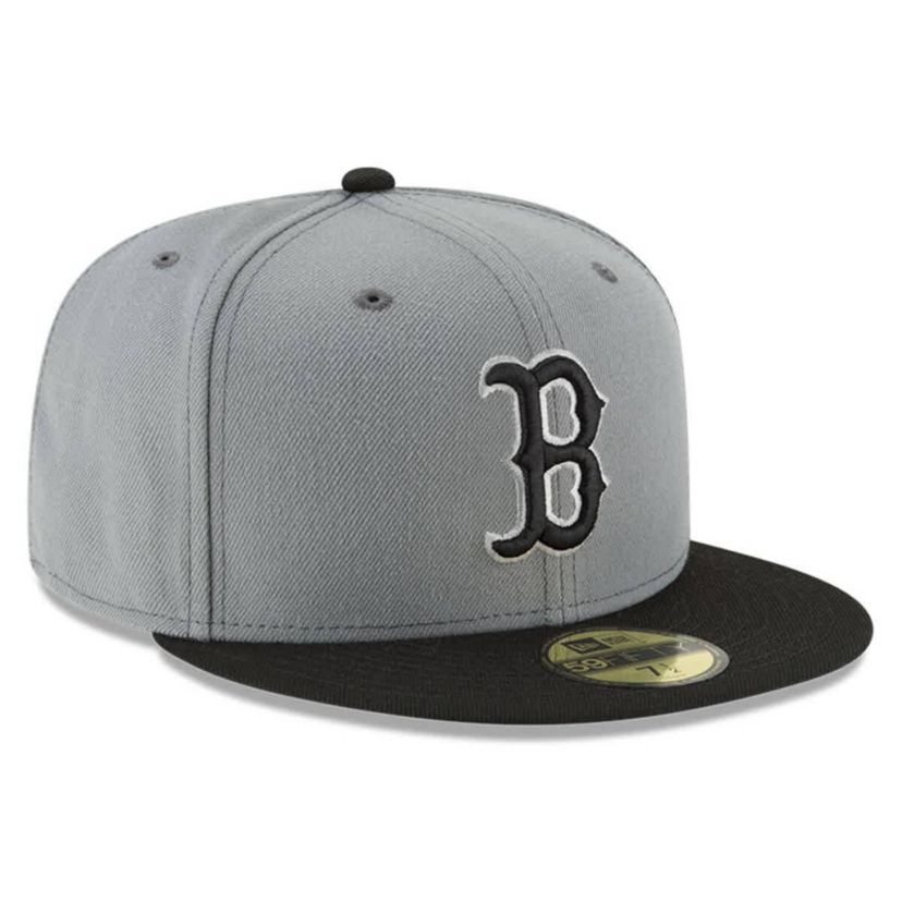 Boston Red Sox MLB Gray/Black Boston Sox Two-Tone 59FIFTY Fitted Hat