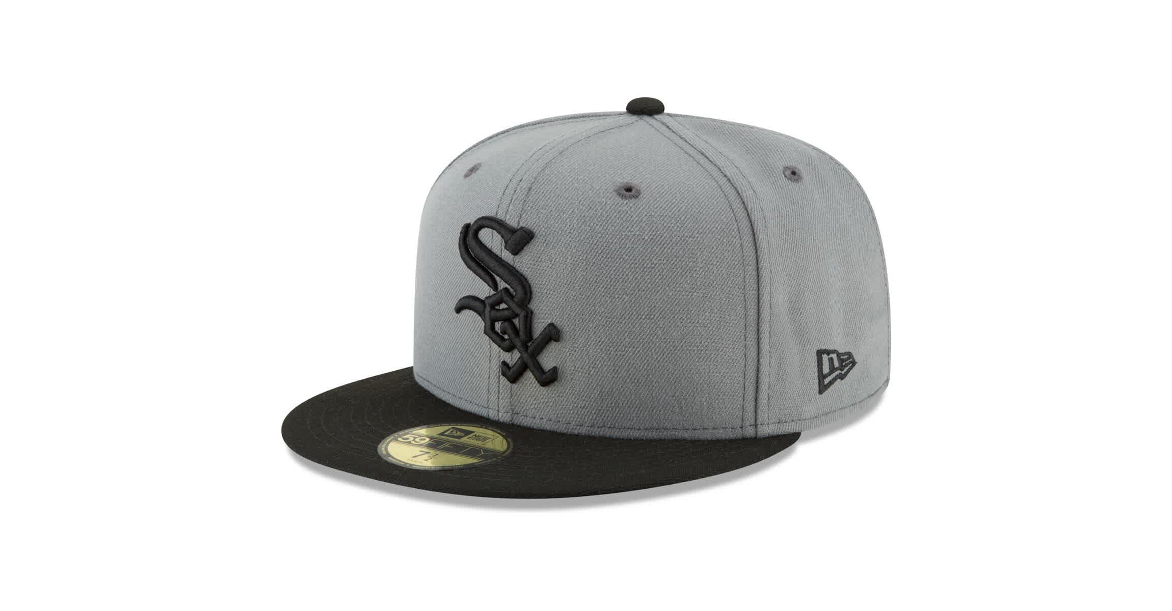Chicago White Sox MLB Gray/Black Chicago Sox Two-Tone 59FIFTY Fitted Hat